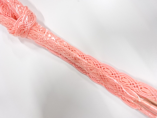 未使用品　正絹　夏手組帯締め